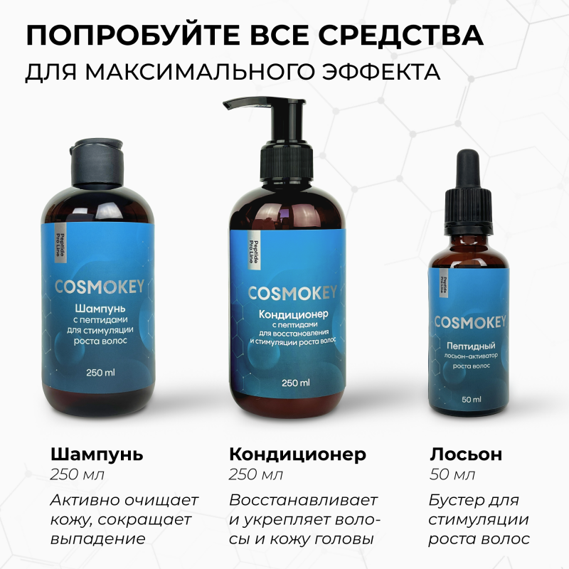 Кондиционер с пептидами для стимуляции роста волос Peptide Pro Line, 250 мл